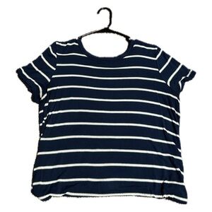 Kohls SO Blue & White Striped Shirt